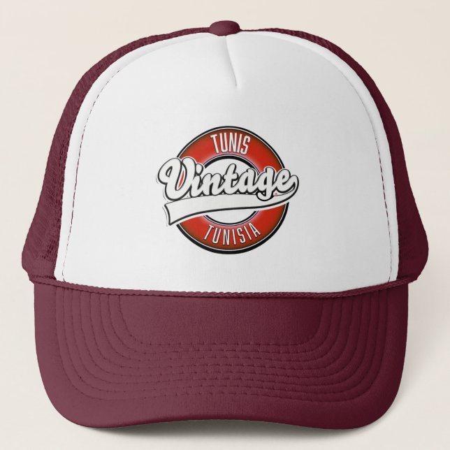 Gorra De Camionero Logo de estilo antiguo de Túnez (Anverso)