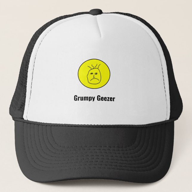 Gorra De Camionero Logo de Grumpy Geezer (Anverso)