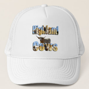 Gorra De Camionero Logo de imágenes de las vacas de montaña,