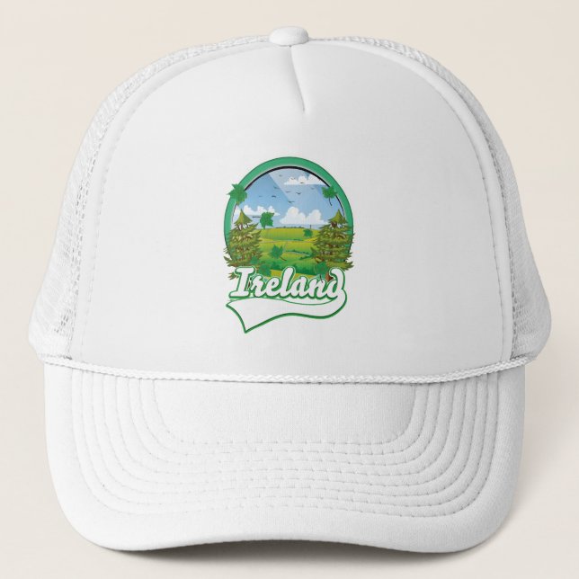 Gorra De Camionero Logo de Ireland Travel (Anverso)