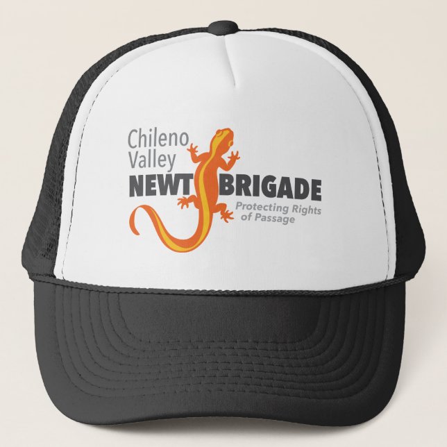 Gorra De Camionero Logo de la Brigada Newt de Chileno Valley (Anverso)