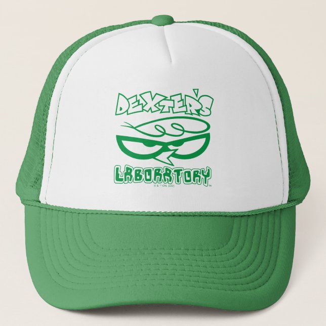 Gorra De Camionero Logo de la cara de laboratorio de Dexter (Anverso)