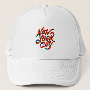 Gorra De Camionero Logo de la ciudad de Nueva York en colores de vera