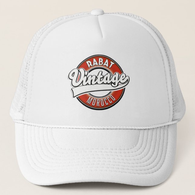 Gorra De Camionero Logo de la cosecha de Rabat morocco (Anverso)