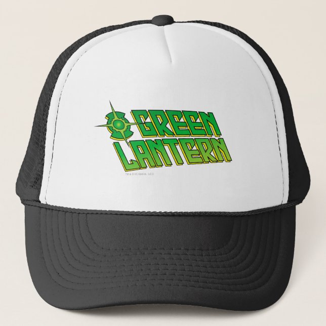 Gorra De Camionero Logo de la Linterna Verde - inclinado (Anverso)