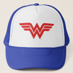 Gorra De Camionero Logo de la Mujer Maravilla Roja