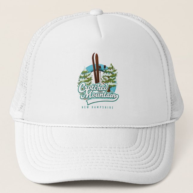 Gorra De Camionero Logo de la nueva montaña de hampshire (Anverso)