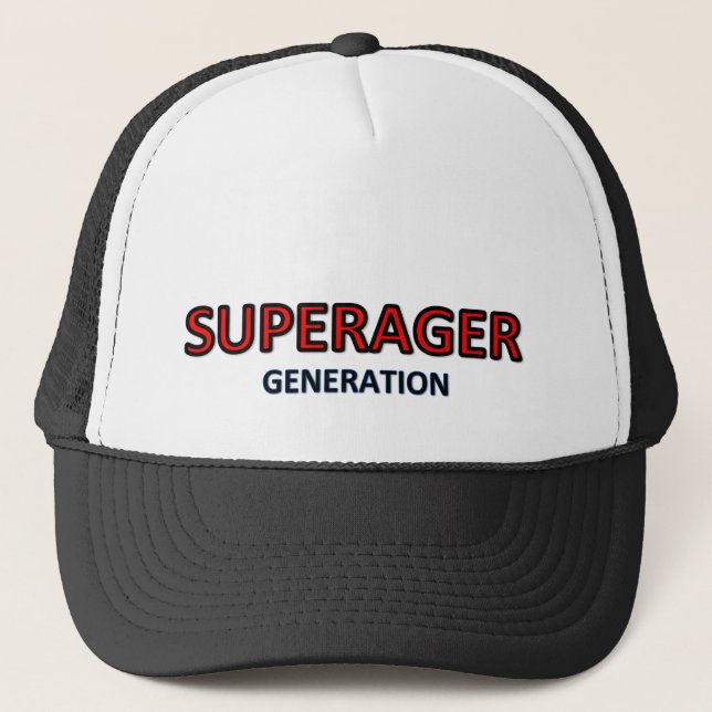 Gorra De Camionero Logo de la tapa SuperAger (Anverso)