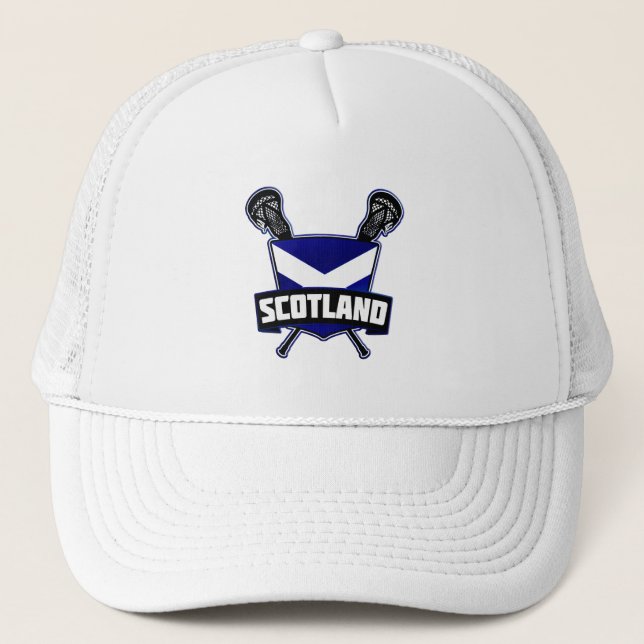 Gorra De Camionero Logo de Lacrosse en Escocia (Anverso)
