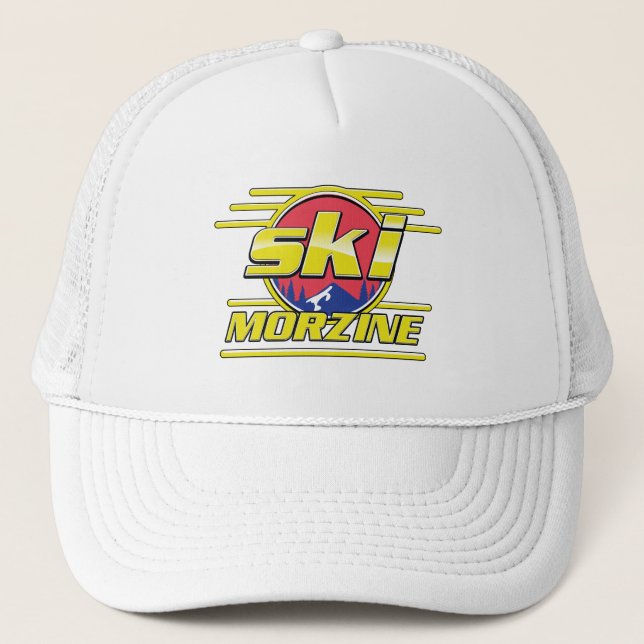 Gorra De Camionero Logo de Morzine France Ski 80 (Anverso)
