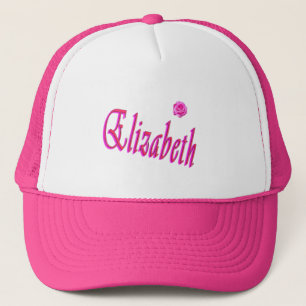 Gorra De Camionero Logo de nombre de Chicas Elizabeth,
