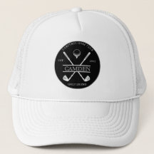 Logo de nombre de club de golf clásico