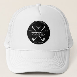 Gorra De Camionero Logo de nombre de club de golf clásico