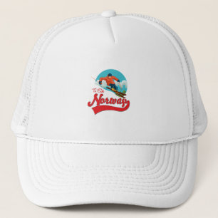 Gorra De Camionero Logo de Noruega al Ski.