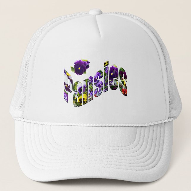 Gorra De Camionero Logo De Pansies Con Pansy, (Anverso)