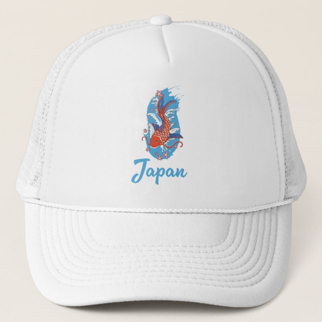Gorra De Camionero Logo de Pesca de Japón (Anverso)