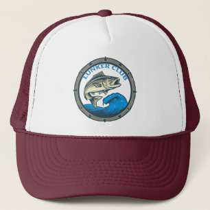 Gorra De Camionero Logo de Pesca " Lunker Club " 