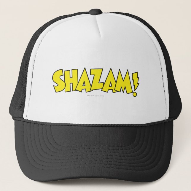 Gorra De Camionero Logo de Shazam Amarillo (Anverso)