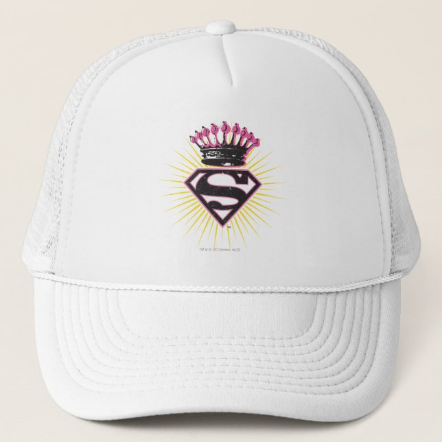 Gorra De Camionero Logo de superchica con corona (Anverso)