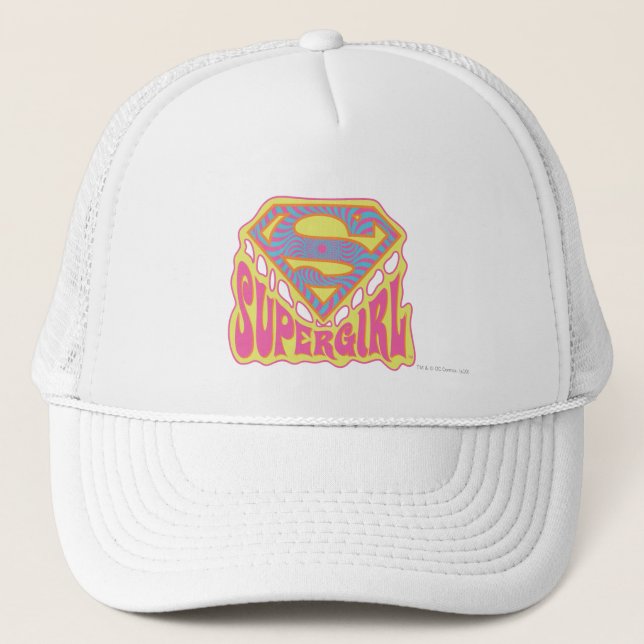 Gorra De Camionero Logo de Supergirl Groovy (Anverso)