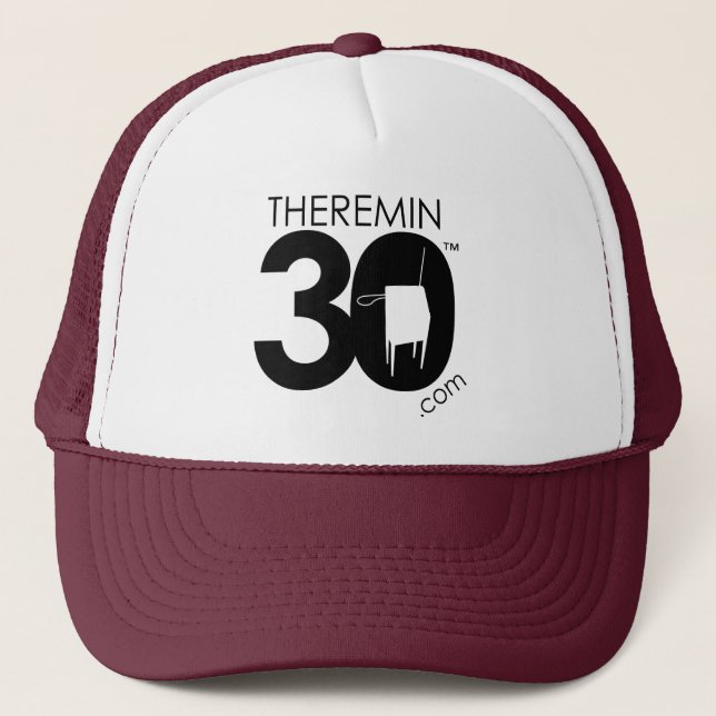 Gorra De Camionero Logo de Theremin 30 (negro) (Anverso)