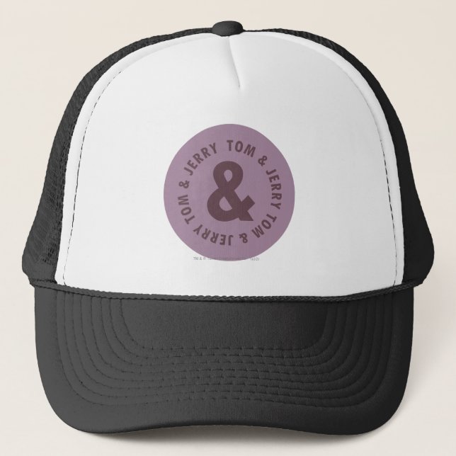 Gorra De Camionero Logo de Tom y Jerry Round 7 (Anverso)