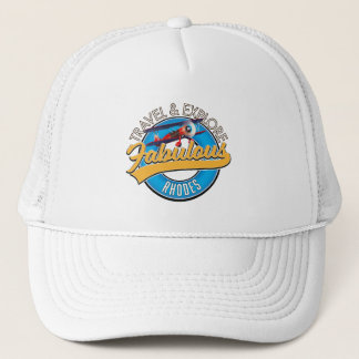 Gorra De Camionero Logo de Travel & Explore Fabulous Rhodes
