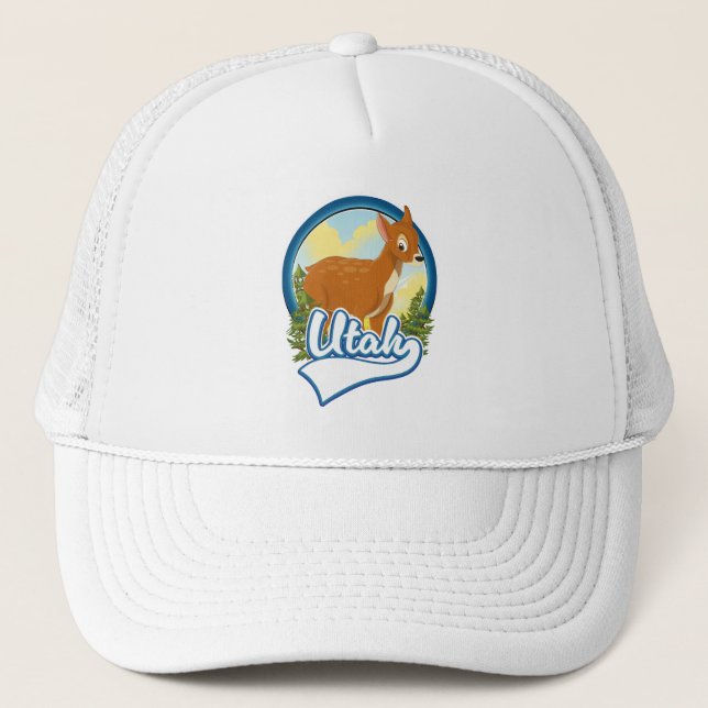 Gorra De Camionero Logo de Utah Deer Travel (Anverso)