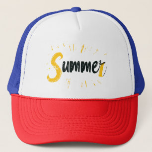 Gorra De Camionero Logo de verano - Diseño de texto de verano