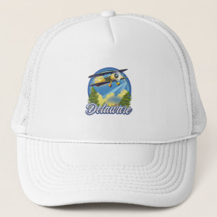 Gorra De Camionero Logo de viaje de Delaware
