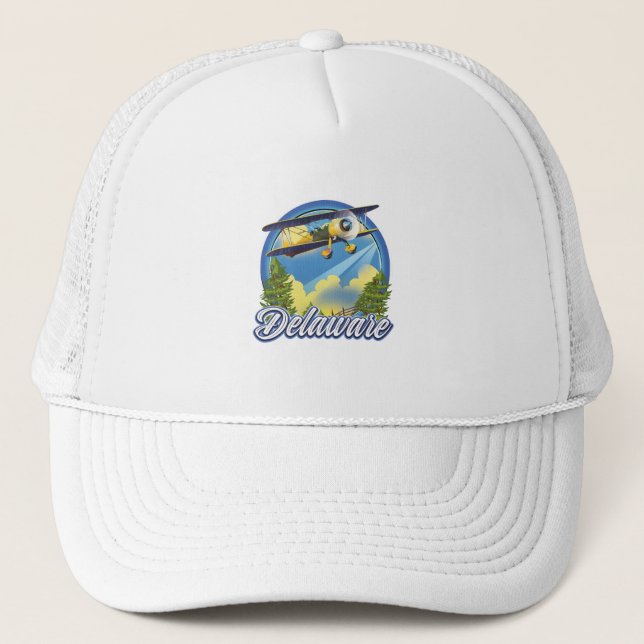Gorra De Camionero Logo de viaje de Delaware (Anverso)