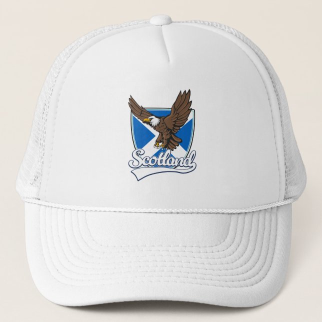 Gorra De Camionero Logo de viaje de Escocia (Anverso)