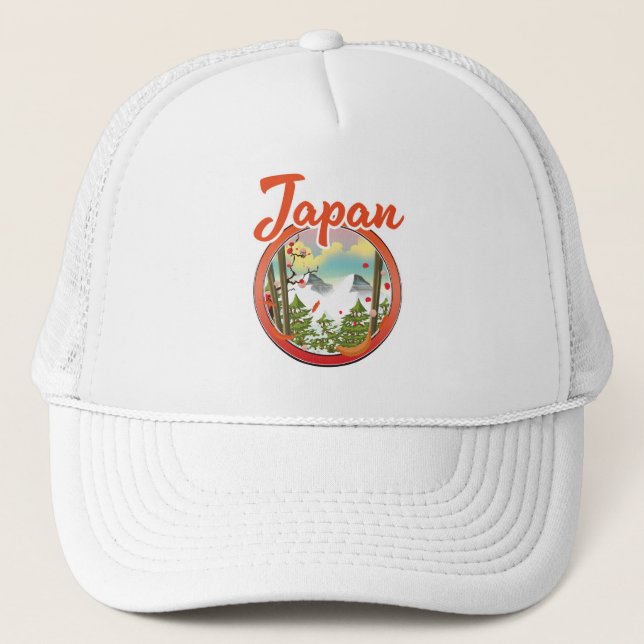 Gorra De Camionero Logo de viaje de Japón (Anverso)