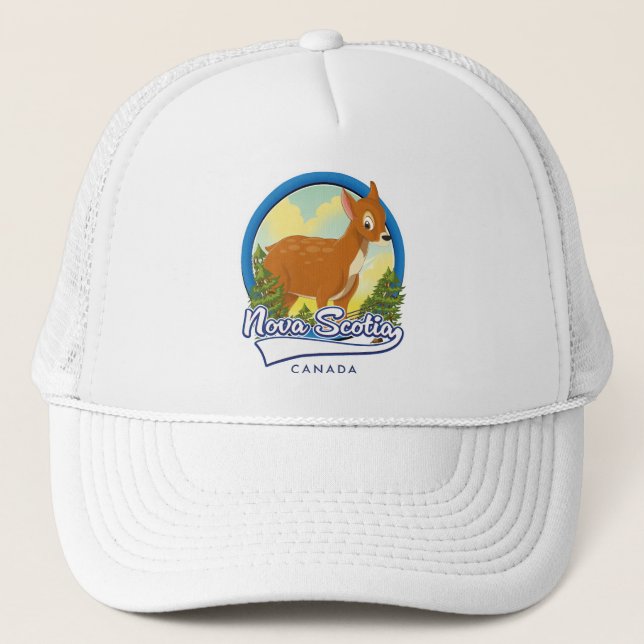 Gorra De Camionero Logo de viaje de Nueva Escocia Canadá (Anverso)