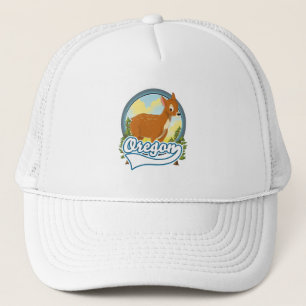 Gorra De Camionero Logo de viaje de Oregon Deer