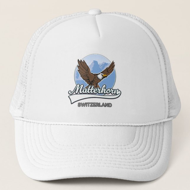 Gorra De Camionero Logo de viajes Matterhorn Suiza (Anverso)