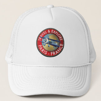 Gorra De Camionero Logo de Viajes y Exploraciones de París Francia