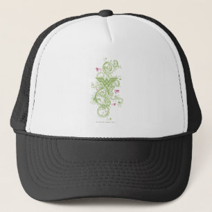 Gorra De Camionero Logo de Wonman Green Swirls