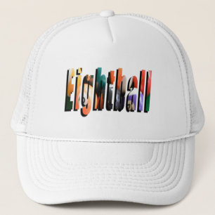 Gorra De Camionero Logo Dimensional Colorido de la Baloncesto,