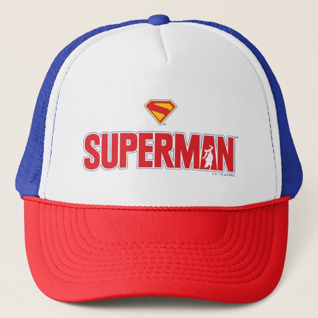 Gorra De Camionero Logo en negrita de Superman clásico (Anverso)