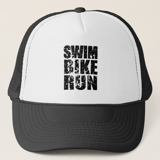 Gorra De Camionero Logo genial de Triatlón para todos los amantes del (Anverso)