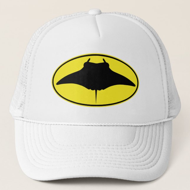 Gorra De Camionero Logo Manta Ray (Anverso)