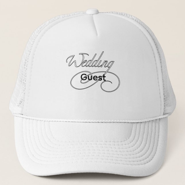 Gorra De Camionero Logo para Invitado de Boda (Anverso)
