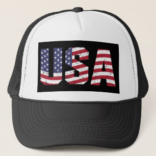 Gorra De Camionero Logo Patriótico "All American"