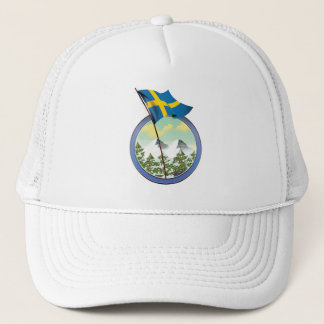Gorra De Camionero Logo retro de Suecia
