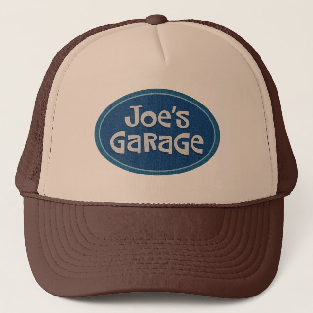 Gorra De Camionero Logo retro "Joe's Garage" (Anverso)