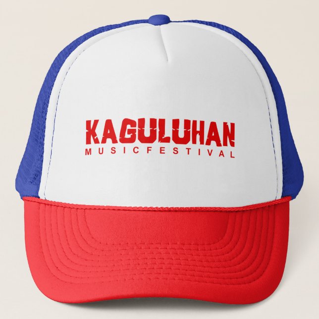 Gorra De Camionero Logo rojo del Festival de Música de Kaguluhan (Anverso)