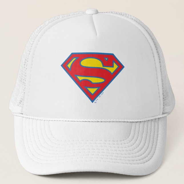 Gorra De Camionero Logo superchica clásica con contorno azul (Anverso)