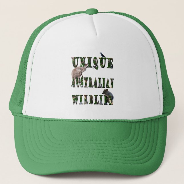 Gorra De Camionero Logo único australiano de imágenes de vida salvaje (Anverso)