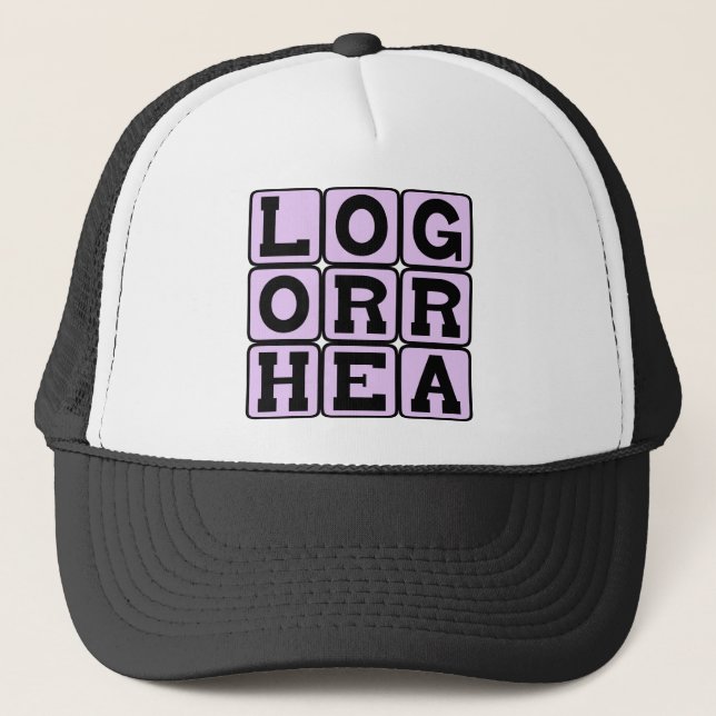 Gorra De Camionero Logorrea, verborrea incoherente (Anverso)